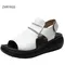 ZXRYXGS Summer Fish Mouth Shoes Roman Sandals 2025 New Fashion Genuine Leather Sandals Comfortable