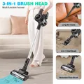 BRIEFNESS 3IN1 Aspirapolvere Senza Fili 3800W Hoover Verticale Leggero Tenuto In Mano Senza Sacco Aspirapolvere Senza Spazzole 30KPA