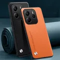 Custodia in pelle PU di lusso per Xiaomi Redmi Note 14 4G Note14 Cover posteriore Custodia protettiva in silicone per telefono per Redmi Note 14 5G Coque
