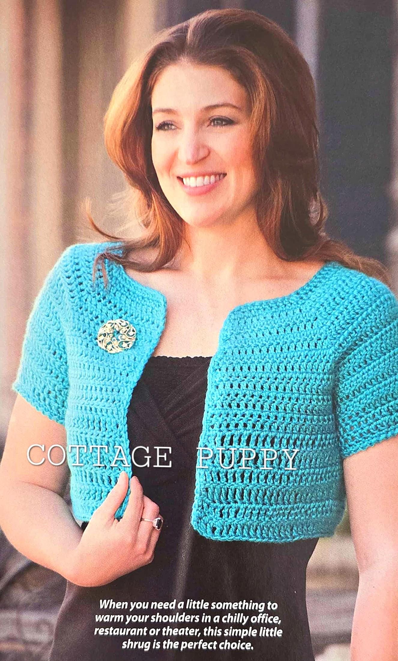 SCHEMA ALL'UNCINETTO PDF: Schema all'uncinetto per semplice coprispalle 9-5, schema vintage, schema all'uncinetto per cardigan, schema all'uncinetto p