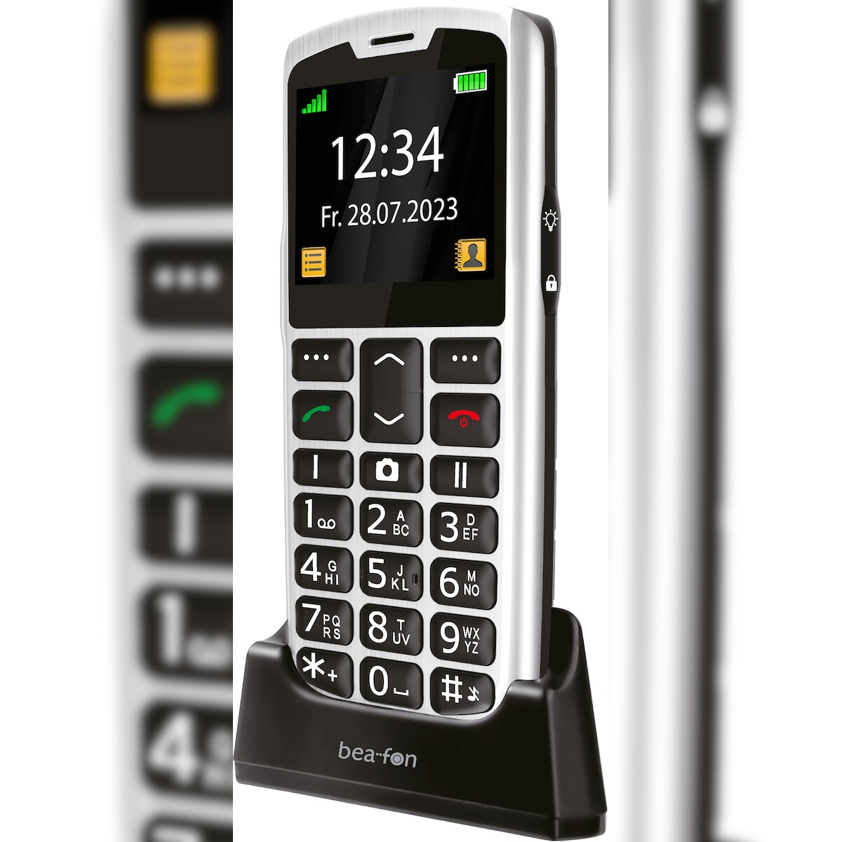 Beafon SL260 LTE 5,59 cm (2.2") 90 g Schwarz, Silber Funktionstelefon Image
