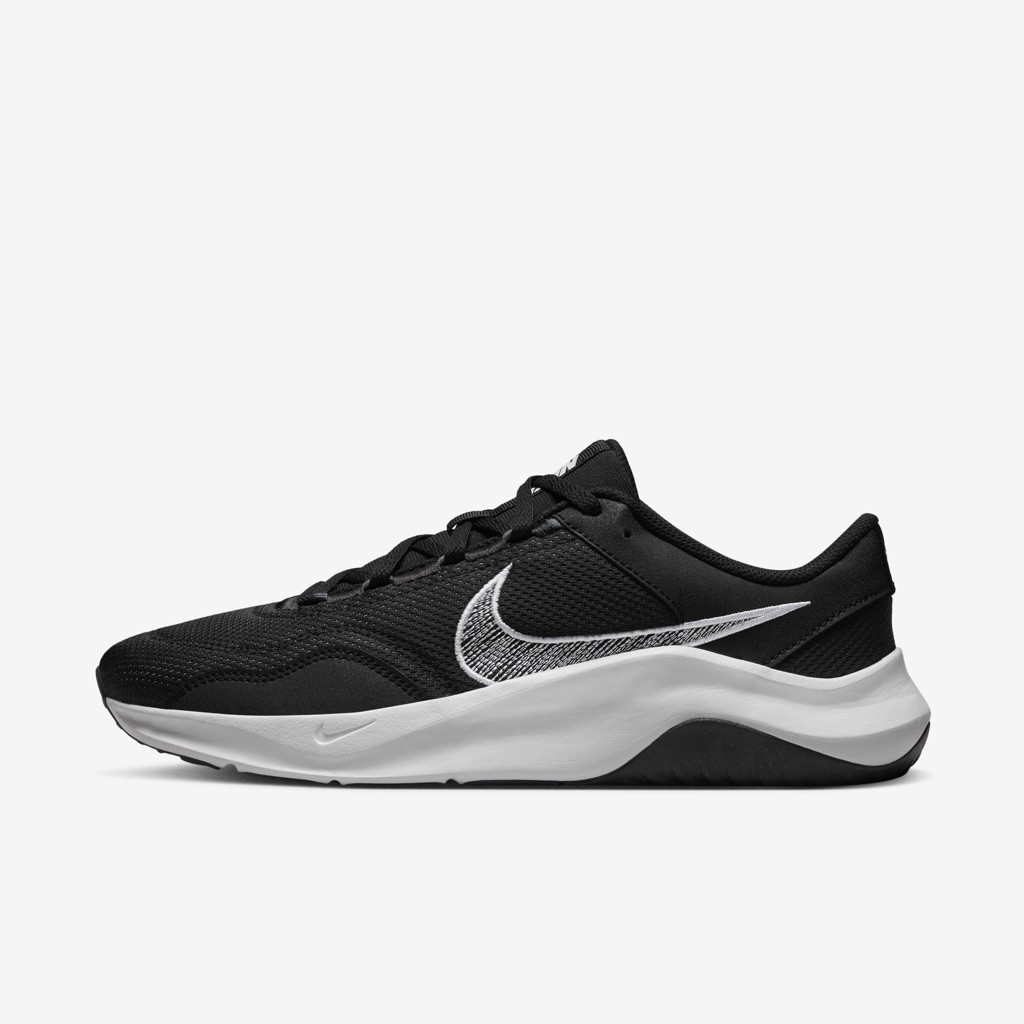 Nike Shoes | Brand New Nike Legend Essential 3 Men’s Running Shoes Dm1120 001 (Us9/Eu42.5) | Color: Black/White | Size: 9