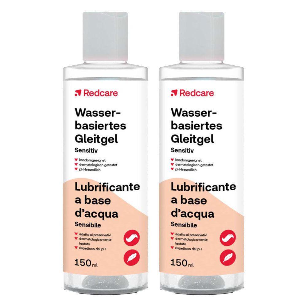 Redcare Lubrificante a base d’acqua 2x150 ml Gel