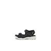 Riemchensandale ECCO "BIOM RAFT", Kinder, Gr. 33, schwarz, Lederimitat, Textil, sportlich, Schuhe, Sommerschuh, Sandalette, Kinderschuh mit Klettriemchen