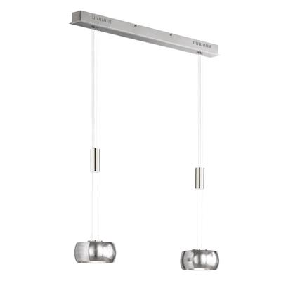 FISCHER & HONSEL Hängelampe Colette, dimmbar, chrom / silber, für Wohn- / Esszimmer, Metall, Modern Image