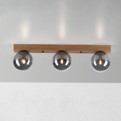 JUST LIGHT. GmbH Deckenlampe Green Widow, dimmbar, Holz hell, für Wohn- / Esszimmer, Holz, Modern, Deckenlampe Image