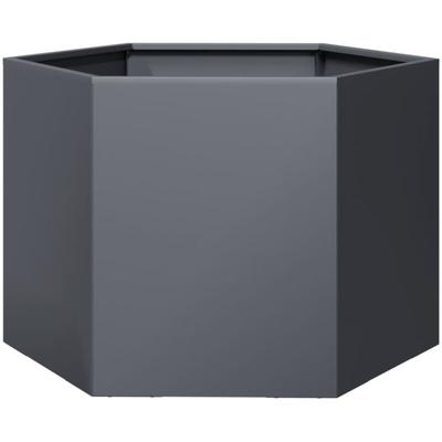 Pflanzkübel Anthrazit Sechseckig 69x60x45 Stahl Vidaxl Image
