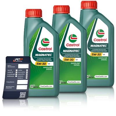 Castrol 3x 1 L Magnatec 5W-30 C2+Anhäng Image