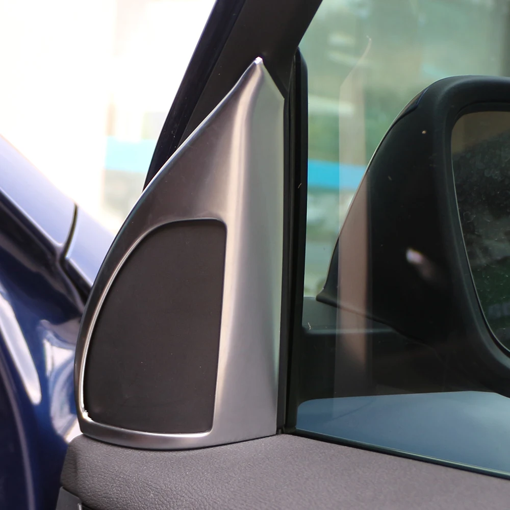 Für BMW X1 F48 2016-2022 Front Tür Fenster Säule Dreieck Abdeckung Trim 2Pcs ABS Innen Zubehör Image