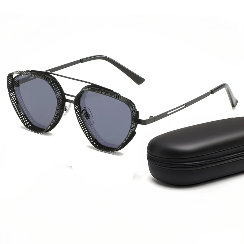 Cat Eye Steampunk Dreieck Sonnenbrille Für Männer Frauen Mode Vintage Fahren Straße UV Schutz Punk Sonnenbrille Brillen 2025 Image