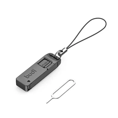 Budi sim tf Kartens teck platz Aufbewahrung sbox mit Handy karte Auswerfer stift Anti-Lost Lanyard Image