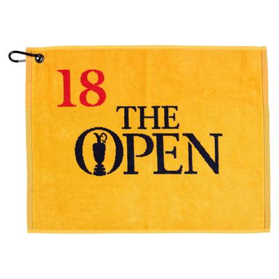 The Open 40 x 50 Pin Flag Handtuch – Gelb Image