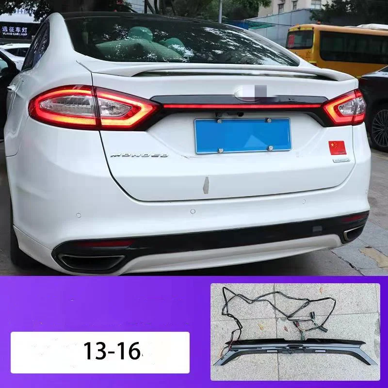 ABS Schwanz Flügel Dach Visier Heckspoiler für Ford Mondeo 2013-2016 mit Zusätzliche Bremse Licht Image