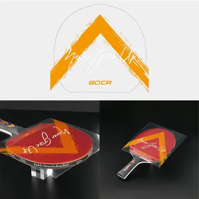 2 Stück selbstklebende Gummi-Schutzfolie für Tischtennis, transparente Wartungsabdeckung, Gummi-Schutzfolie für Tischtennisschläger Image