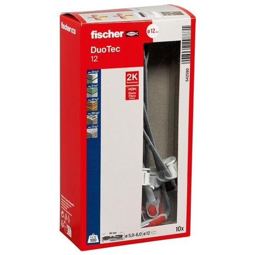fischer Universaldübel-Sortiment »DuoTec 12 2K« 10 Stück grau