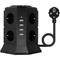 ZVD - Torre multipresa a 8 prese 2500W/10A con 4 porte usb - Protezione contro le sovratensioni
