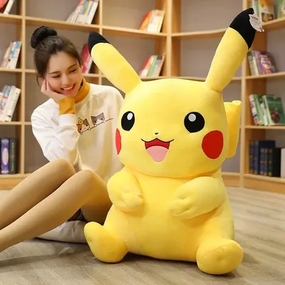 Cute Pikachu Plushies Doll Anime Pokemon Kawaii Large Stuffed Plush Toys Soft High Quality Fill