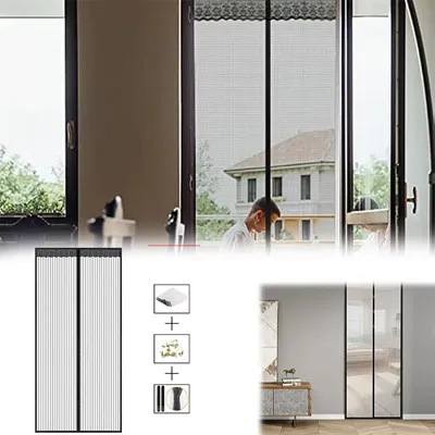 Magnetic Mosquito Net for Door Insect and Fly Proof Doors, Windows, and Screens Do Not Require