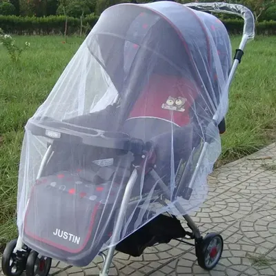 Large Baby Stroller Mosquito Net Baby Stroller Encrypted Full Cover Mosquito Net Children's Car
