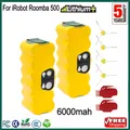 6000mah 14.4V Per iRobot Roomba 600 Batteria NI-MH Ricaricabile Compatibile Per iRobot Roomba 500 600 700 800 900 Serie Sostituire
