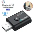 Adattatore Bluetooth wireless USB 2 In1 Trasmettitore Bluetooth 5.0 per computer TV Altoparlante portatile Adattatore per cuffie Ricevitore Bluetooth