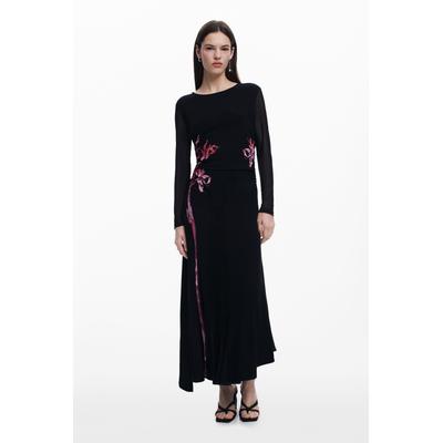 Asymmetric lily long dress