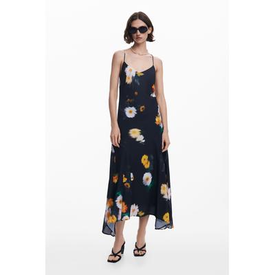 Floral chiffon strap dress