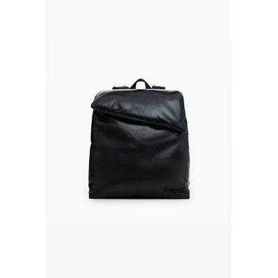 Medium padded 100% leather backpack