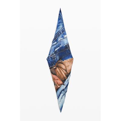 Denim-inspired scarf