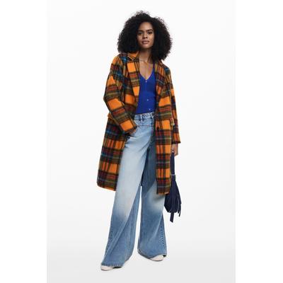 Long checkered coat