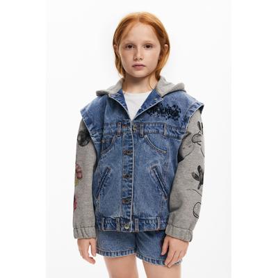 Combined denim jacket