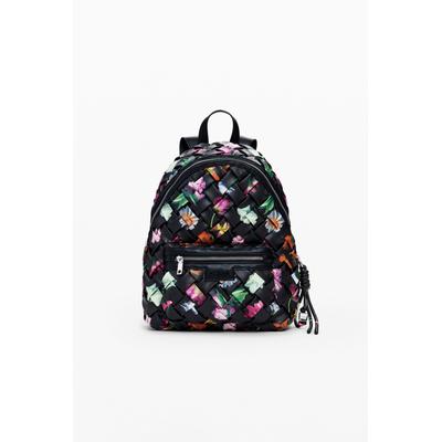 Small braided floral backpack