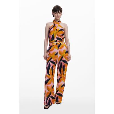 Floral print trousers
