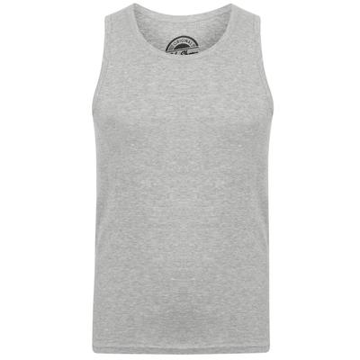 Vests Mace Cotton Ribbed Vest Top In Light Grey Marl - South Shore / XL - Tokyo Laundry