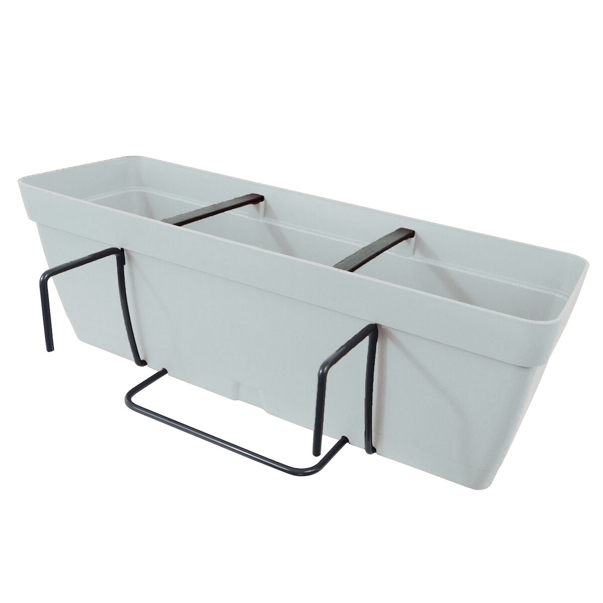 Artplast - Blumenkasten 60 cm mit quadratischer Befestigungsplatte Image