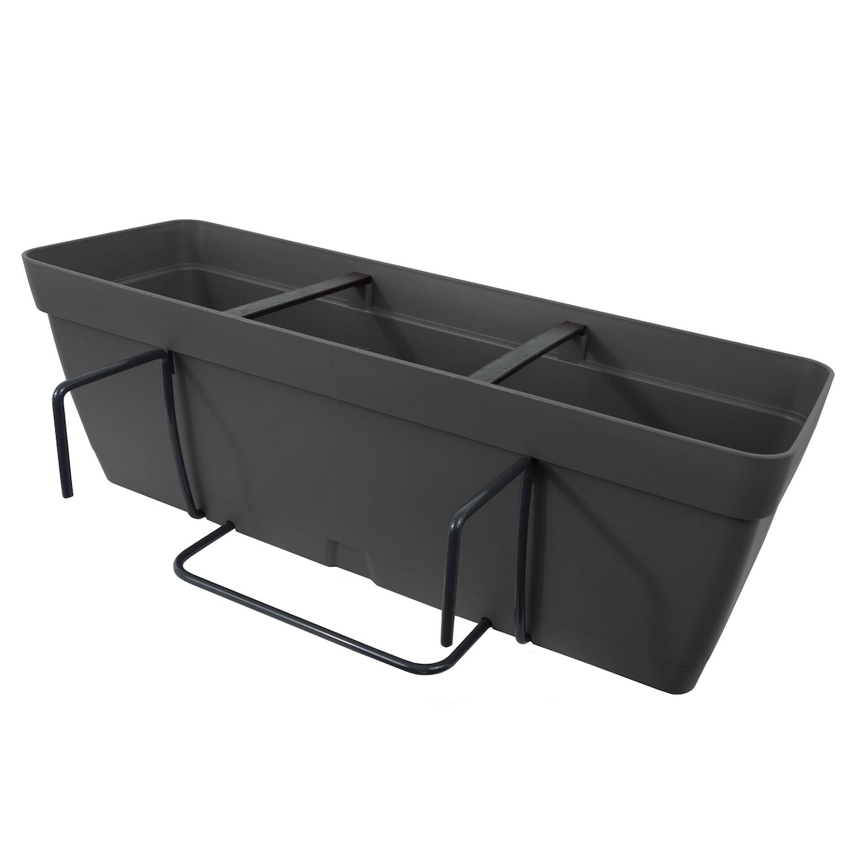 Artplast - Blumenkasten 50 cm mit quadratischer Befestigungsplatte Image