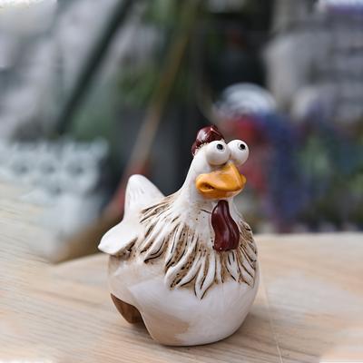 TEMU 1pc/crazy Chicken Fence Decoration Set - Durable Resin, Design, Suitable For Outdoor Yard And Garden, Halloween And Christmas Celebrations, Chicken Decor Image