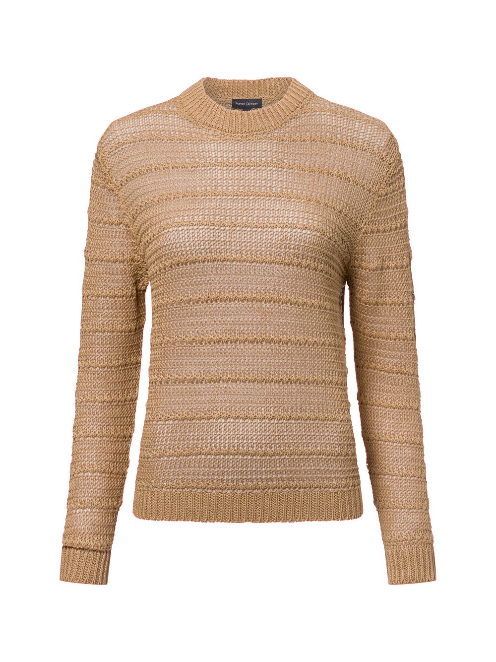 Franco Callegari Strickpullover aus Leinen Damen camel, L Image