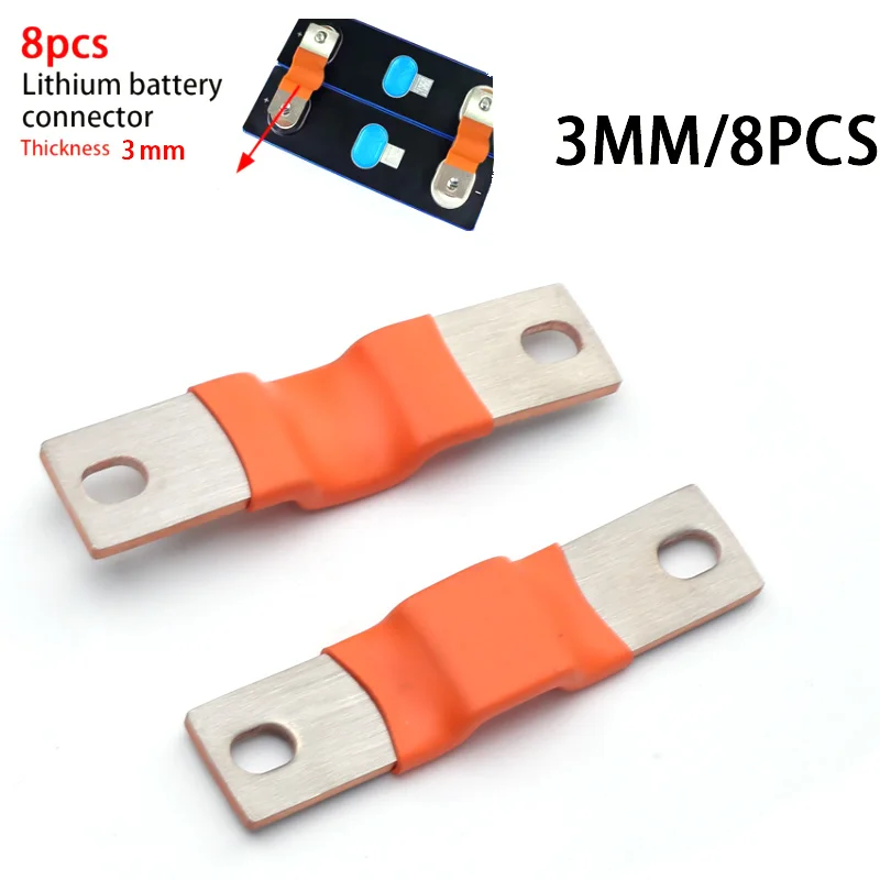 2 mm 3 mm dicke, flexible Sammelschiene, M6-Pfosten, Riemen, 74 mm Loch, Zentralabstand, Anschluss, Clip-Kontakt für LiFePO4 280 Ah Batteriezellen Image