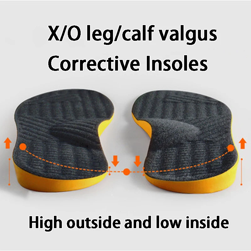 1 Paar orthopädische Einlegesohlen für flache Füße, O/X-Füße, Fußgewölbeunterstützung, orthopädische Einlegesohlen für Plantarfasziitis, Fußpflegeprodukte Image