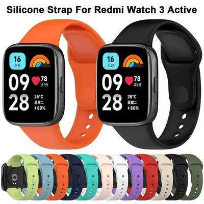 Silikonarmband für Xiaomi Redmi Watch 3 Lite Armband für Redmi Mi Watch 3 Active Strap Correa Ersatzarmband Zubehör Image