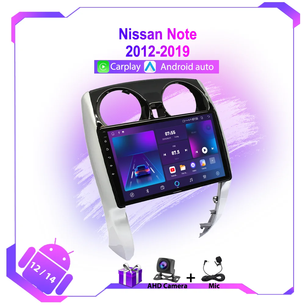 10 ''kabelloses Carplay für Nissan Note 2 E12 2012-2021 Android 12 Autoradio Multimedia Video Player GPS Navigation Head Unit Image