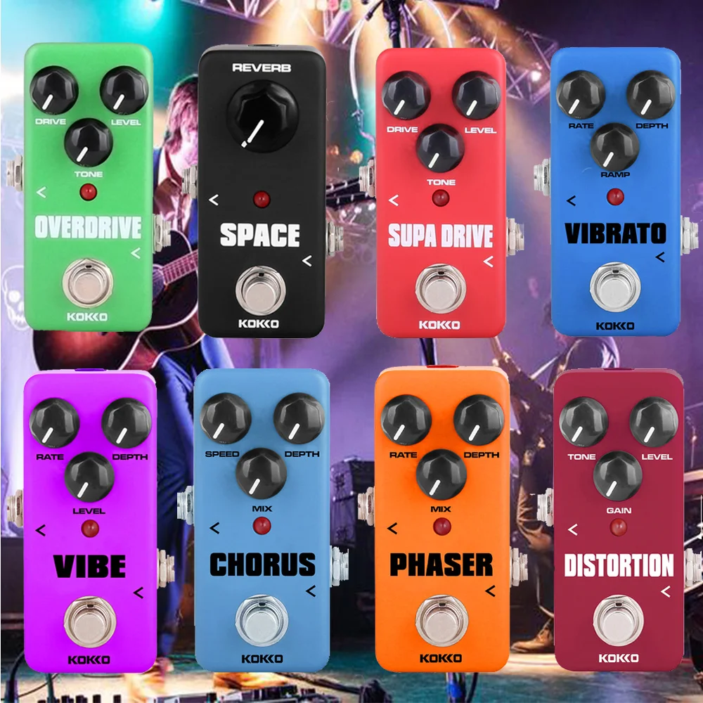 Kokko gitarren effekt pedal fuv2/fvb2/fod3/fdd2/fod5/FRB-2/FBS-2/FCH-2/FCP-2/FLP-2 tragbare gitarren effektor e-gitarren teile Image