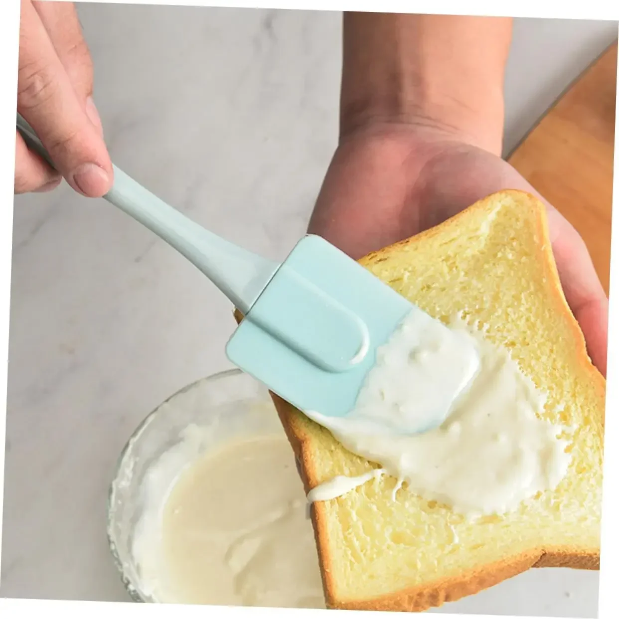 Silikon Spatel Creme Dekor Backen Werkzeug Kuchen Cutter, Der Werkzeuge Spatel Für Küche Verwenden Brot Schaber Behandelt Backen Schaber Image