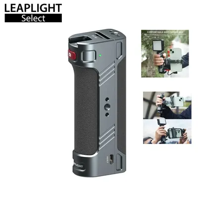 LEAPLIGHT Phone Camera Handle w 1/4" Cold Shoe Bluetooth Photography Handheld Grip for Phone Camera Cage Mic Light Selfie Video