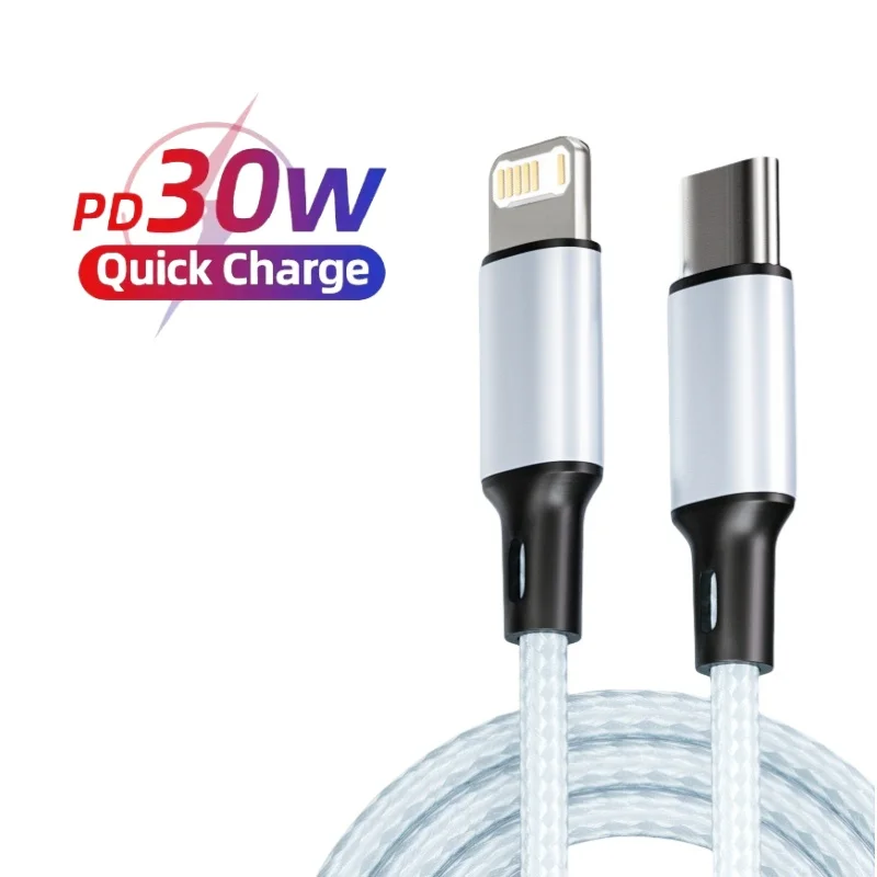 PD 30W Schnellladegerät für iPhone 15 11 12 13 14 Pro Max XR X XS Max 8 Plus Telefonladekabel Schnellladezubehör Image