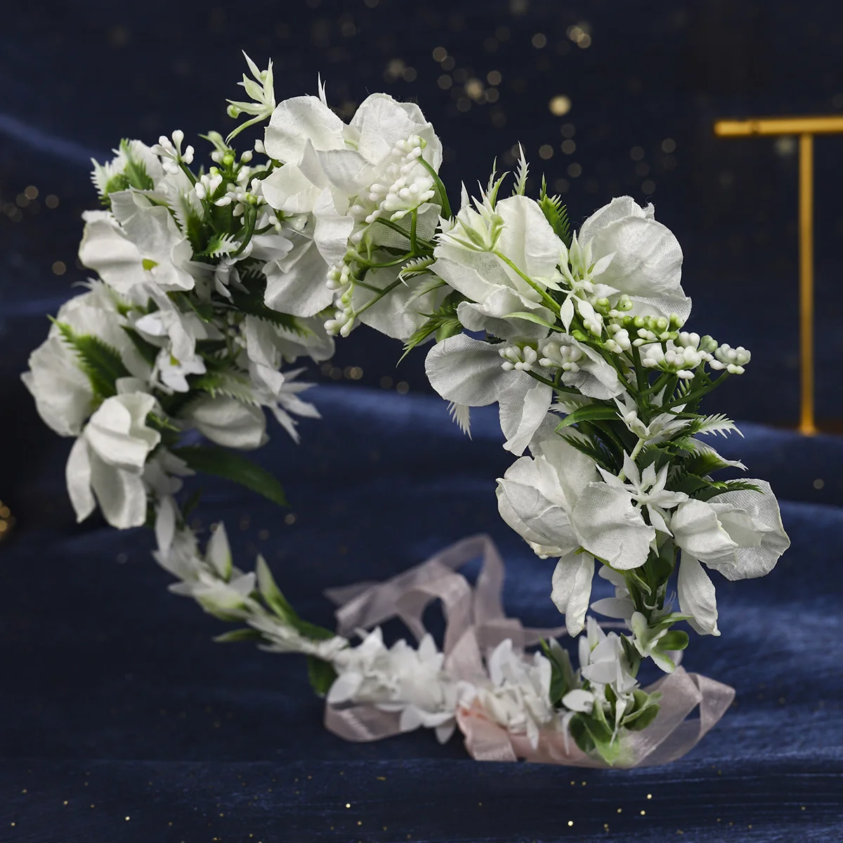 Trendy Sommer Romantische Frauen Simulierte Blumenkranz Badeort Stil Floral Kopfschmuck Girlanden Als Geschenke Image