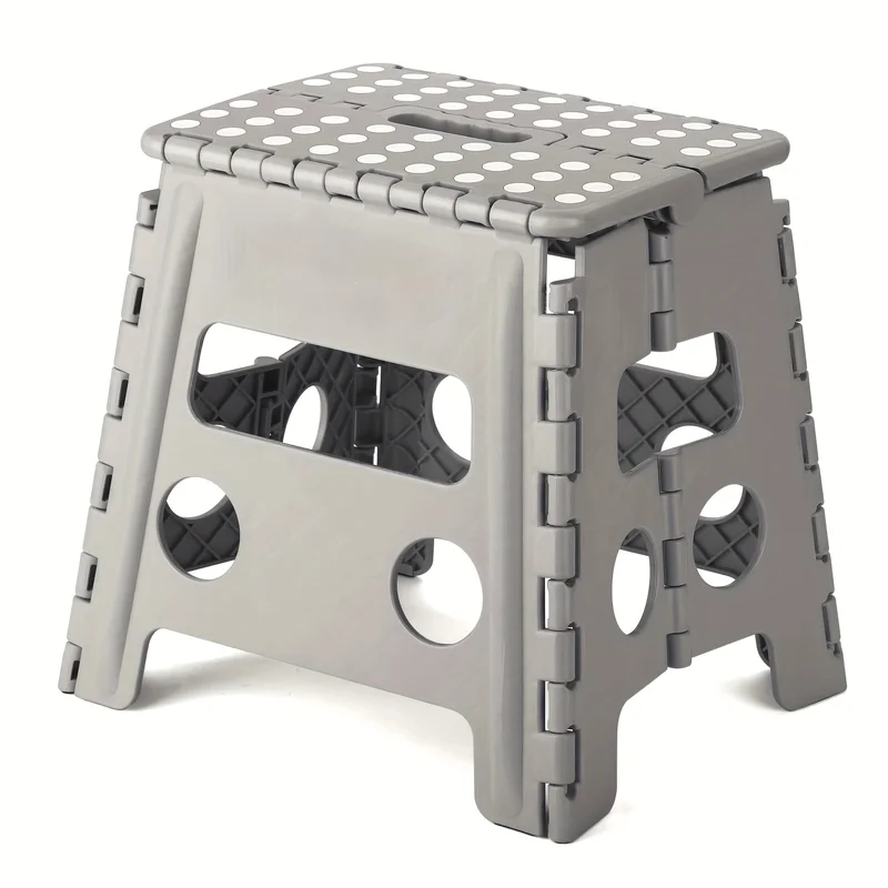 1 rutschfester Klapphocker, tragbarer und leichter Hocker mit Griff, geeignet für Outdoor-Camping, Angeln, Picknicken und Reisen