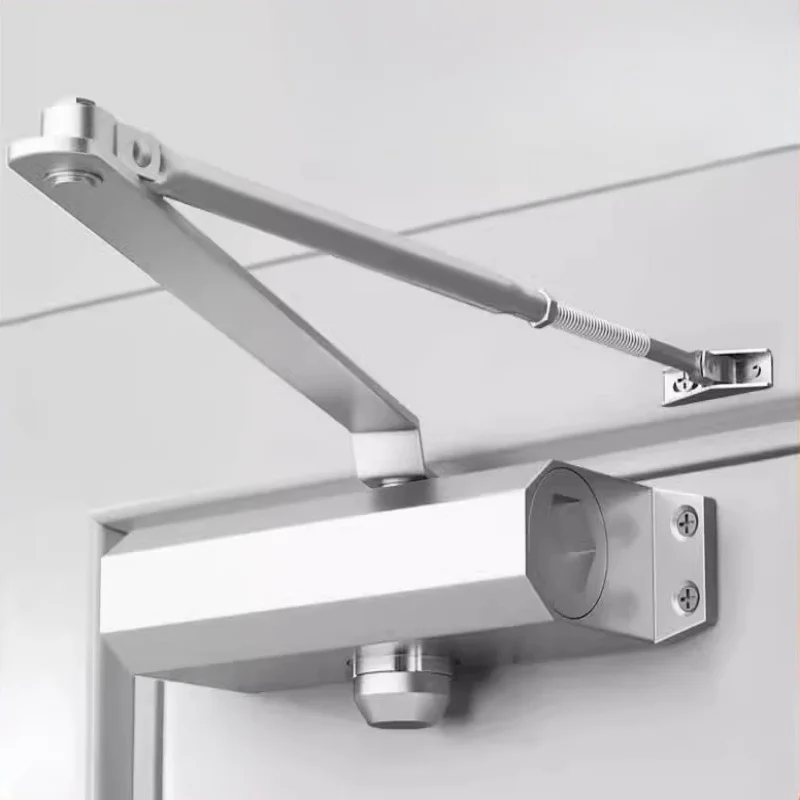 Automatischer Türschließer mit hydraulischem Puffer, 40 kg bis 60 kg, einstellbare Geschwindigkeit, Türschließausrüstung, stumm, sanft schließende Türbeschläge Image