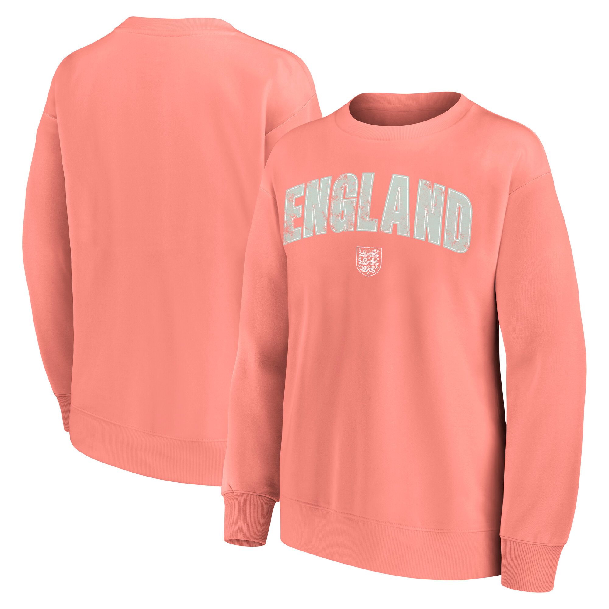 England Rebel Academia Graphic Oversized Crew Sweatshirt – Koralle – Damen Image